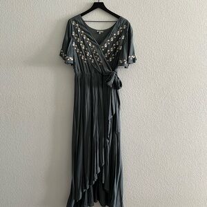 JODIFL Midi Dress in Elegant Teal